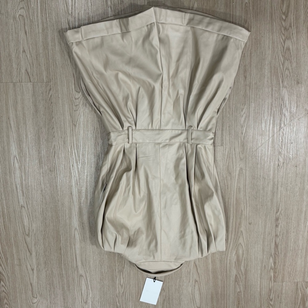 Grey Lab faux leather pleather romper jumpsuit nwt - Picture 8 of 8
